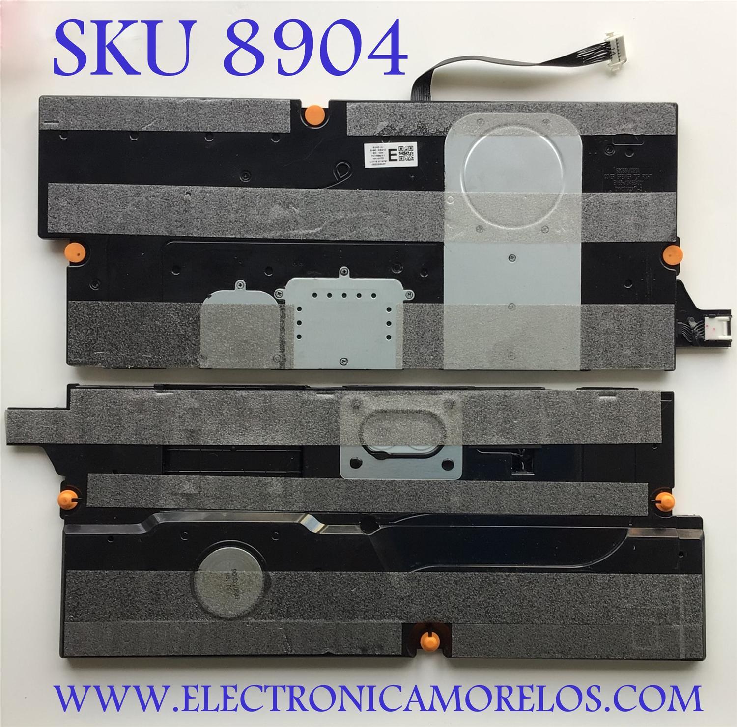 KIT DE BOCINAS PARA TV SAMSUNG  ( 2 PZ ) / NUMERO DE PARTE BN96-53041E / 6Ω 10W / PC+ABS,V-1 / NH1017D / LOTTE / E115797 / C52D20SV37 / BN63-19468X001 / BN96-19466X001 / BN9653041E / PANEL CY-TB075RMHV3H / MODELO QN75QN90BAFXZA CC02